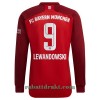 FC Bayern München Robert Lewandowski 9 Hjemme 2021-22 - Herre Langermet Fotballdrakt